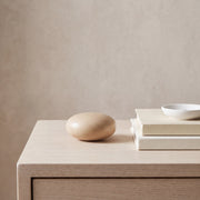 Palm Stone Small Urn for Ashes in Beige