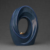 The Passage Adult Cremation Urn for Ashes in Blue