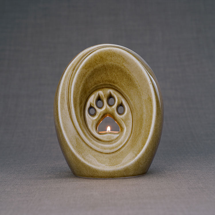 Paw Passage Cremation Urn For Pets Ashes Light Sand Front View