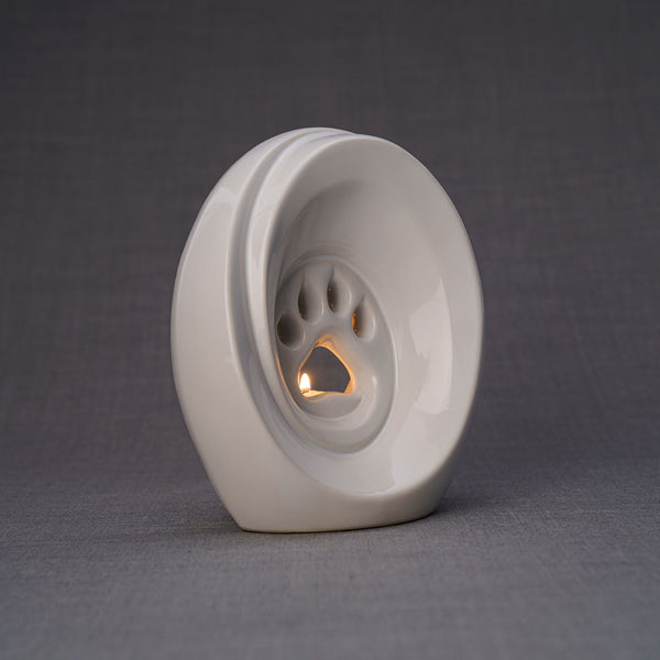 Paw Passage Cremation Urn For Pets Ashes White Right View
