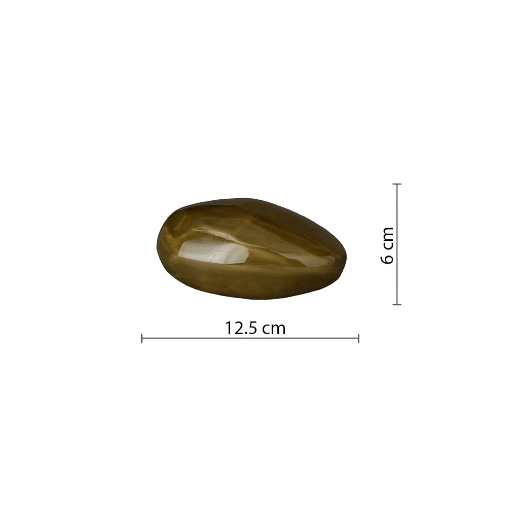 Pebbles Ashes Keepsake Urn in Brown Dimensions