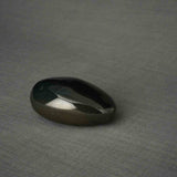 Pebbles Small Urn for Ashes in Glossy Black