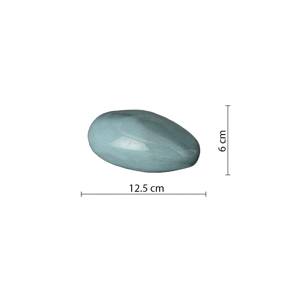 Pebbles Ashes Keepsake Urn in Light Blue Dimensions
