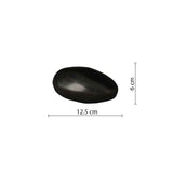 Pebbles Small Urn for Ashes in Matte Black
