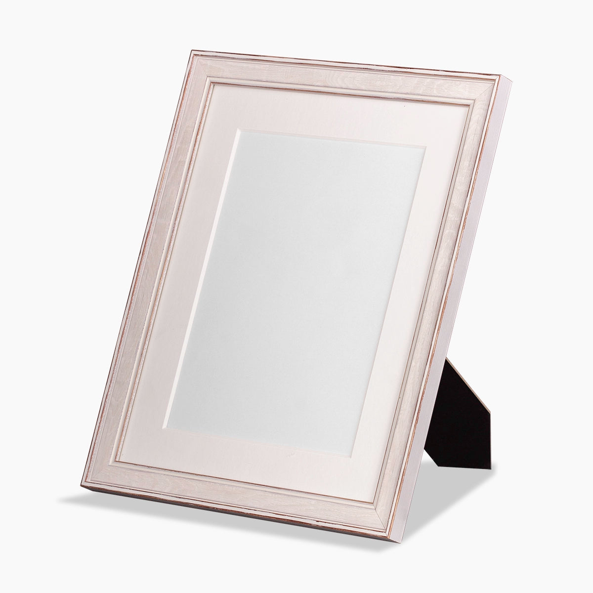 Pet Memorial Photo Frame for Ashes in White Large Left Facing