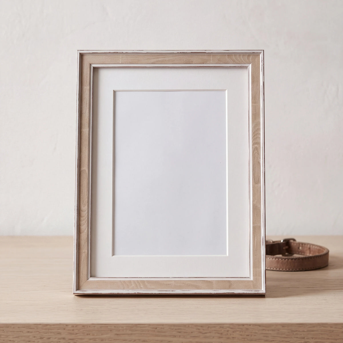 Pet-Memorial-Photo-Frame-in-Beige-Medium-On-the-Console