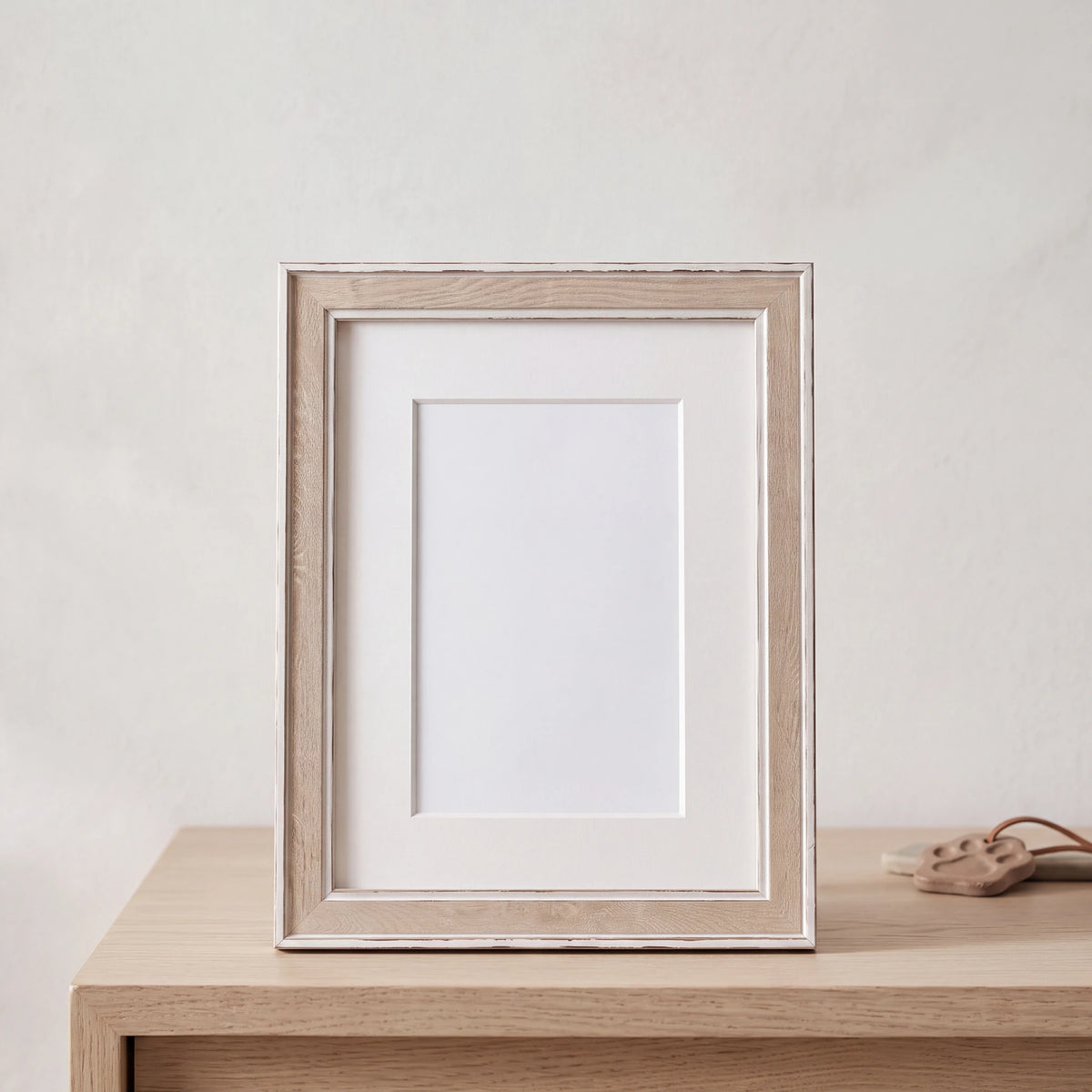 Pet-Memorial-Photo-Frame-in-Beige-Small-On-the-Console