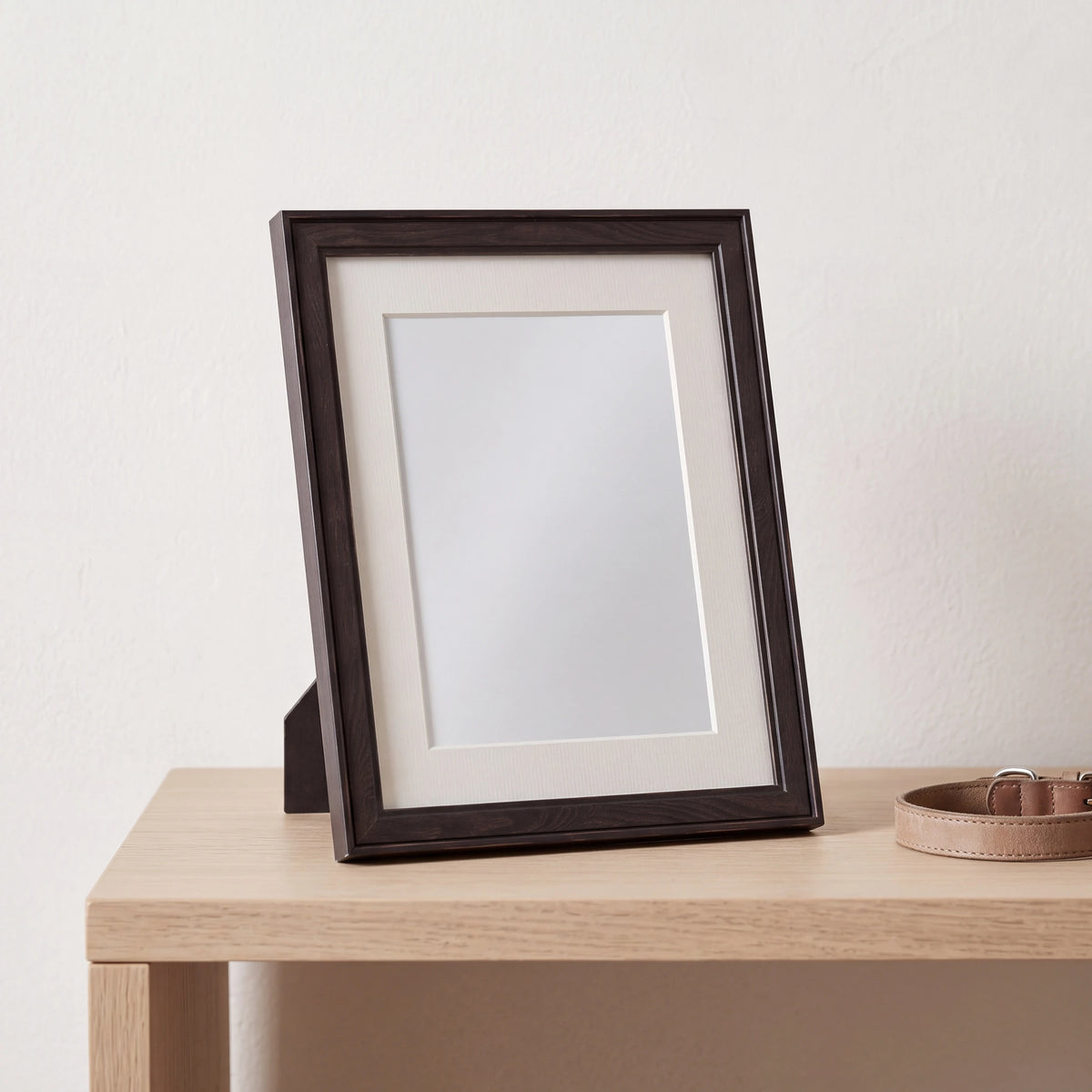 Pet-Memorial-Photo-Frame-in-Black-Medium-On-the-Console
