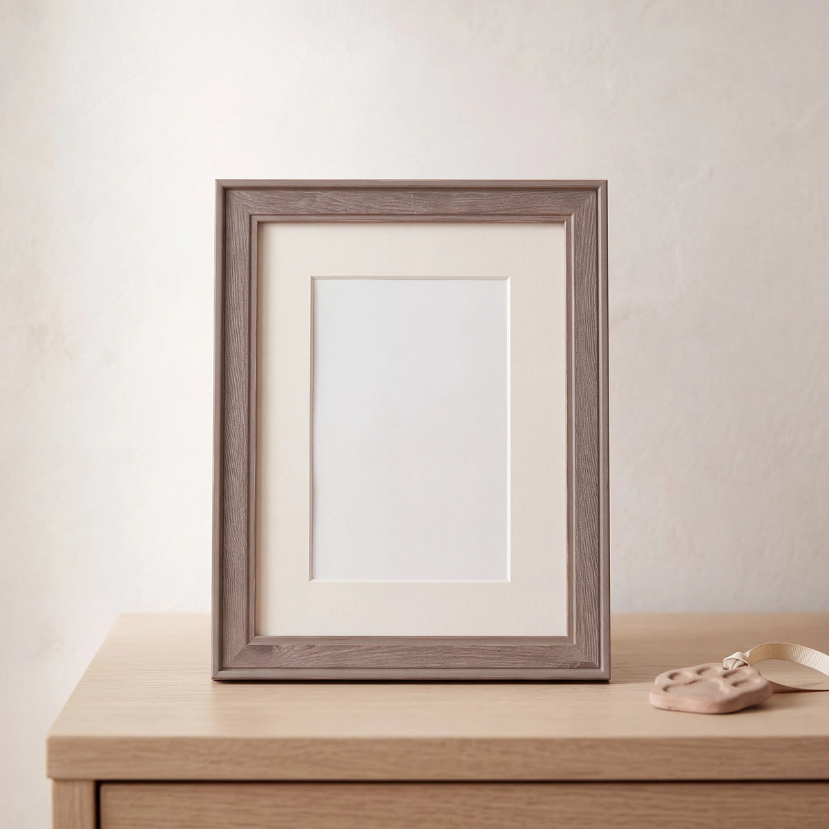Pet-Memorial-Photo-Frame-in-Brown-Small-On-the-Console