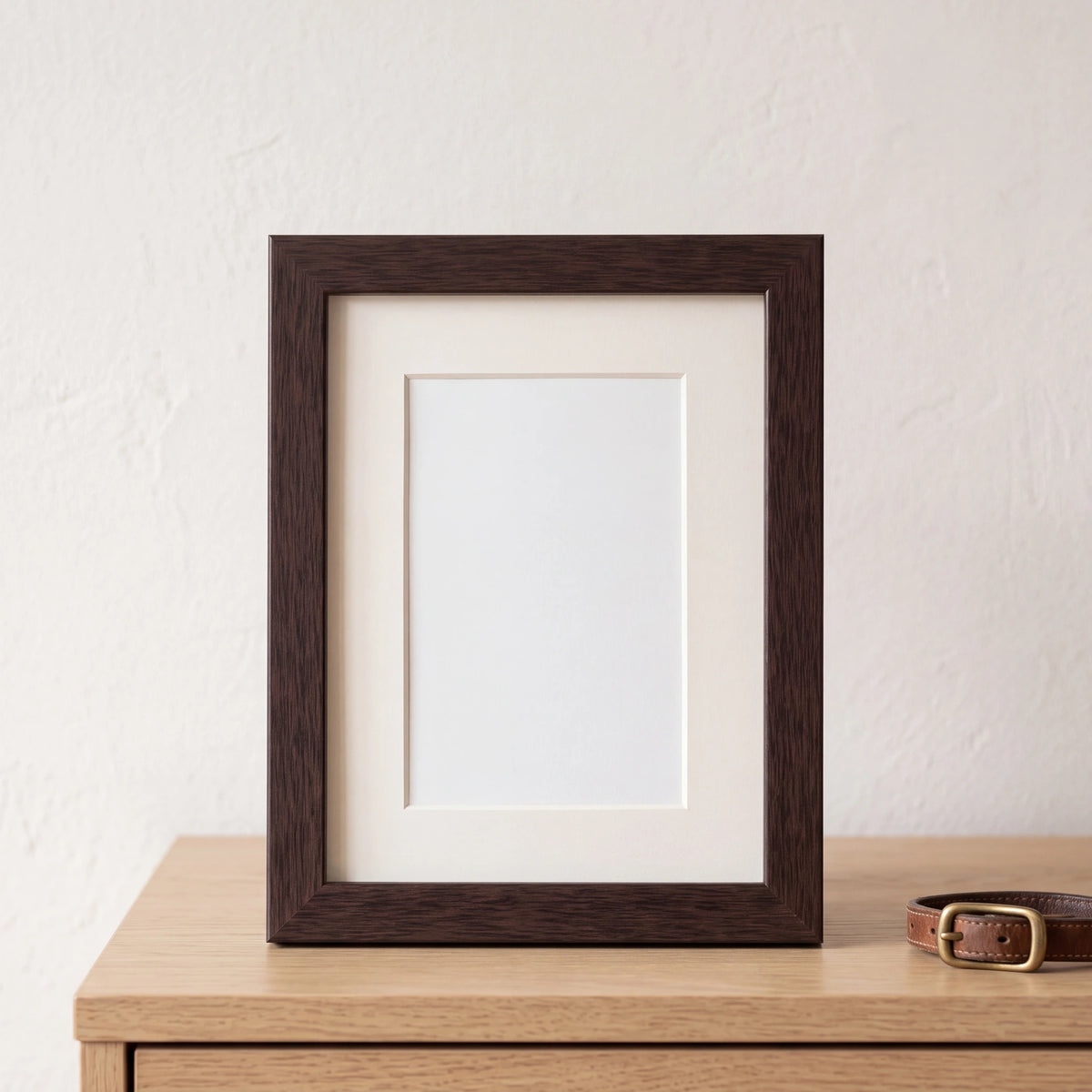 Pet-Memorial-Photo-Frame-in-Dark-Brown-Small-On-the-Console