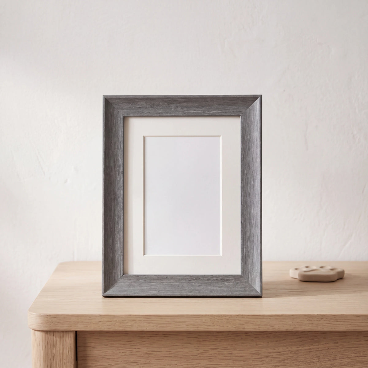 Pet-Memorial-Photo-Frame-in-Grey-Small-On-the-Console