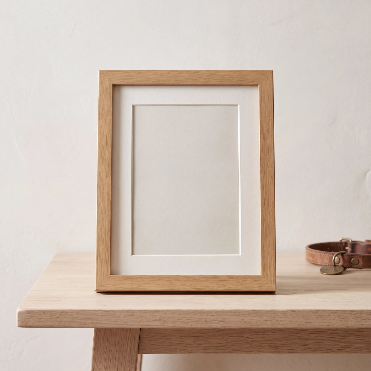 Pet-Memorial-Photo-Frame-in-Light-Brown-Large-On-the-Console