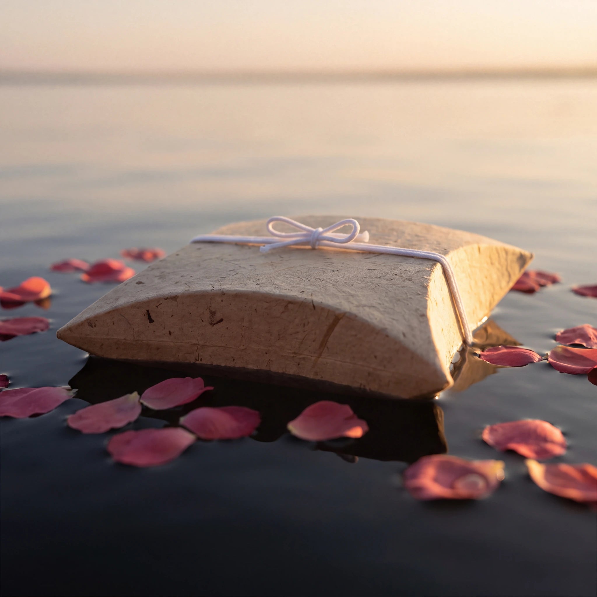 Pillow Biodegradable Natural Fibre Paper Water Urn for Ashes - Adult