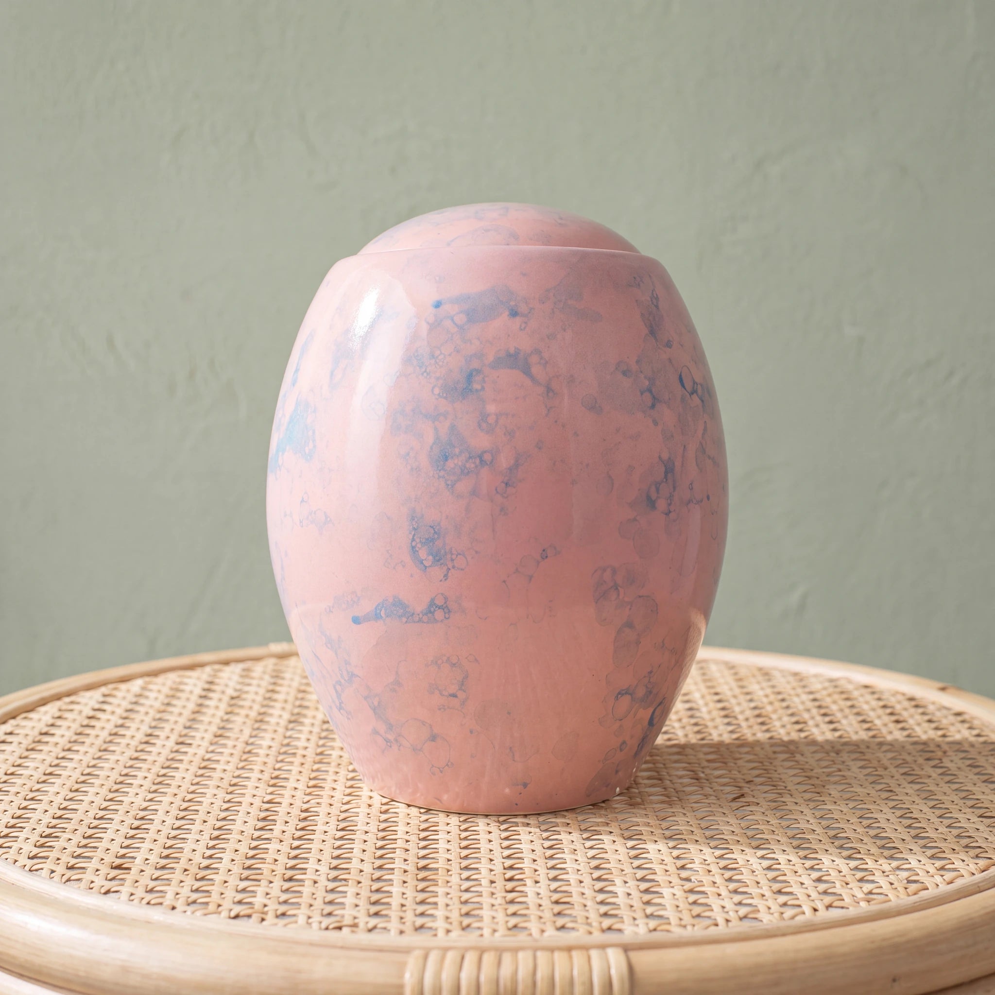 Pink Sky Modern Adult Cremation Urn for Ashes