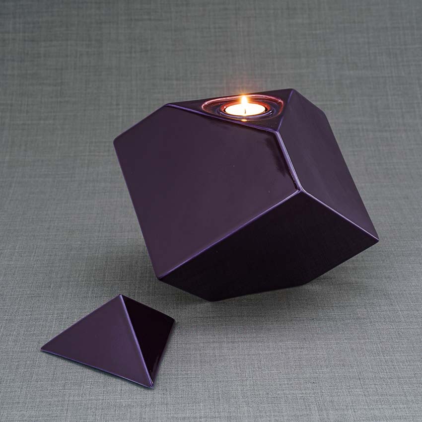 Pinnacle Adult Cremation Urn for Ashes in Violet