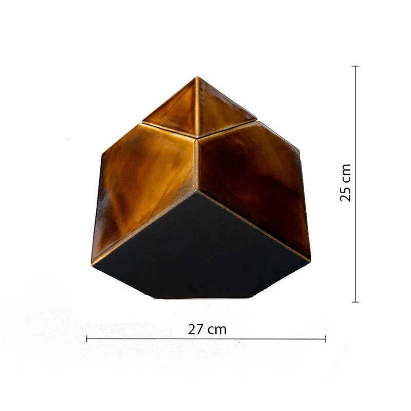 Pinnacle Adult Cremation Urn for Ashes in Brown
