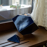 Pinnacle Adult Cremation Urn for Ashes in Metallic Blue