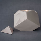 Pinnacle Adult Cremation Urn for Ashes in Cream