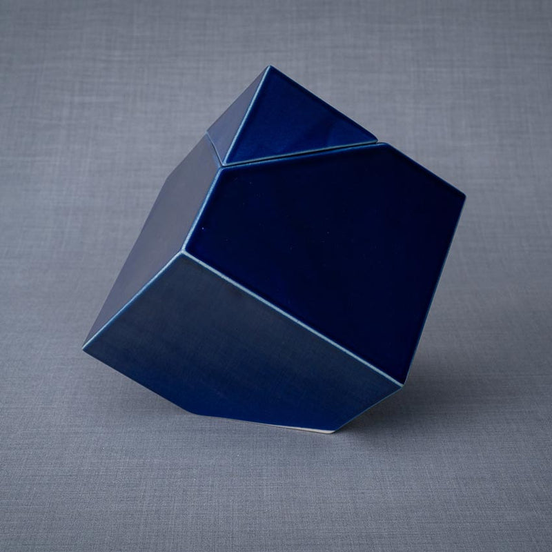 Pinnacle Adult Cremation Urn for Ashes in Metallic Blue