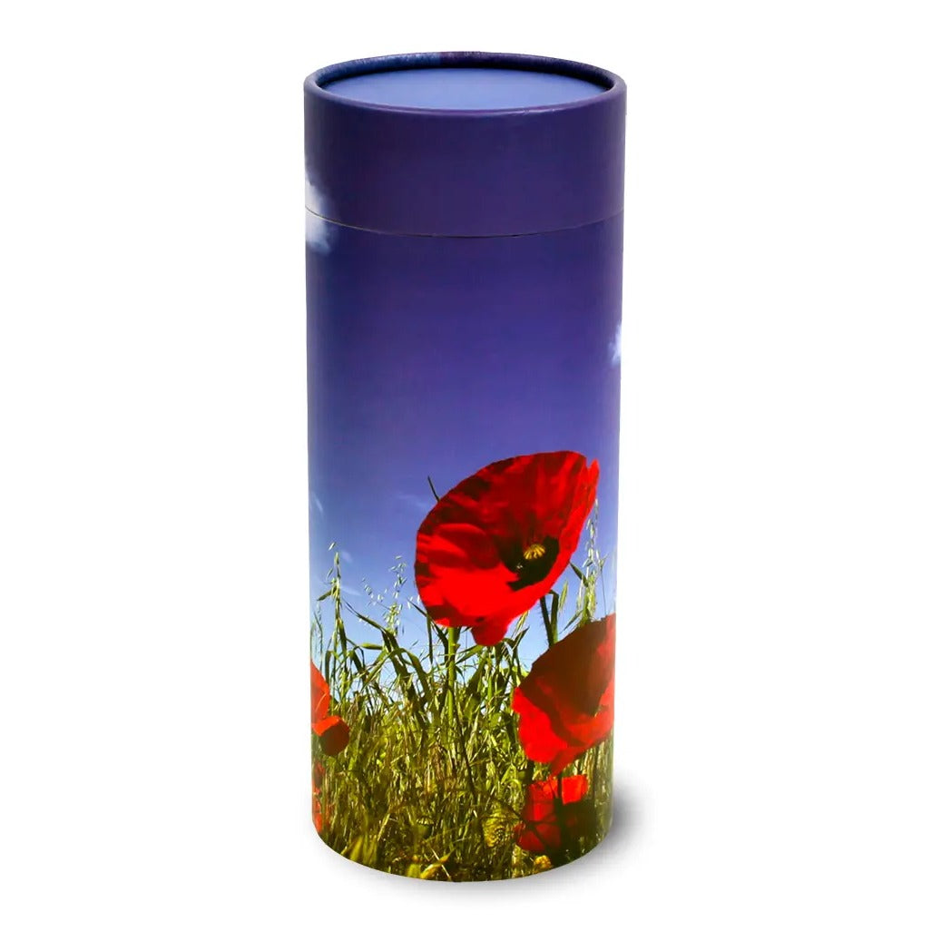 Poppy Eco Friendly Scattering Tube for Ashes - Adult