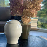 Pure White Classic Adult Cremation Urn for Ashes