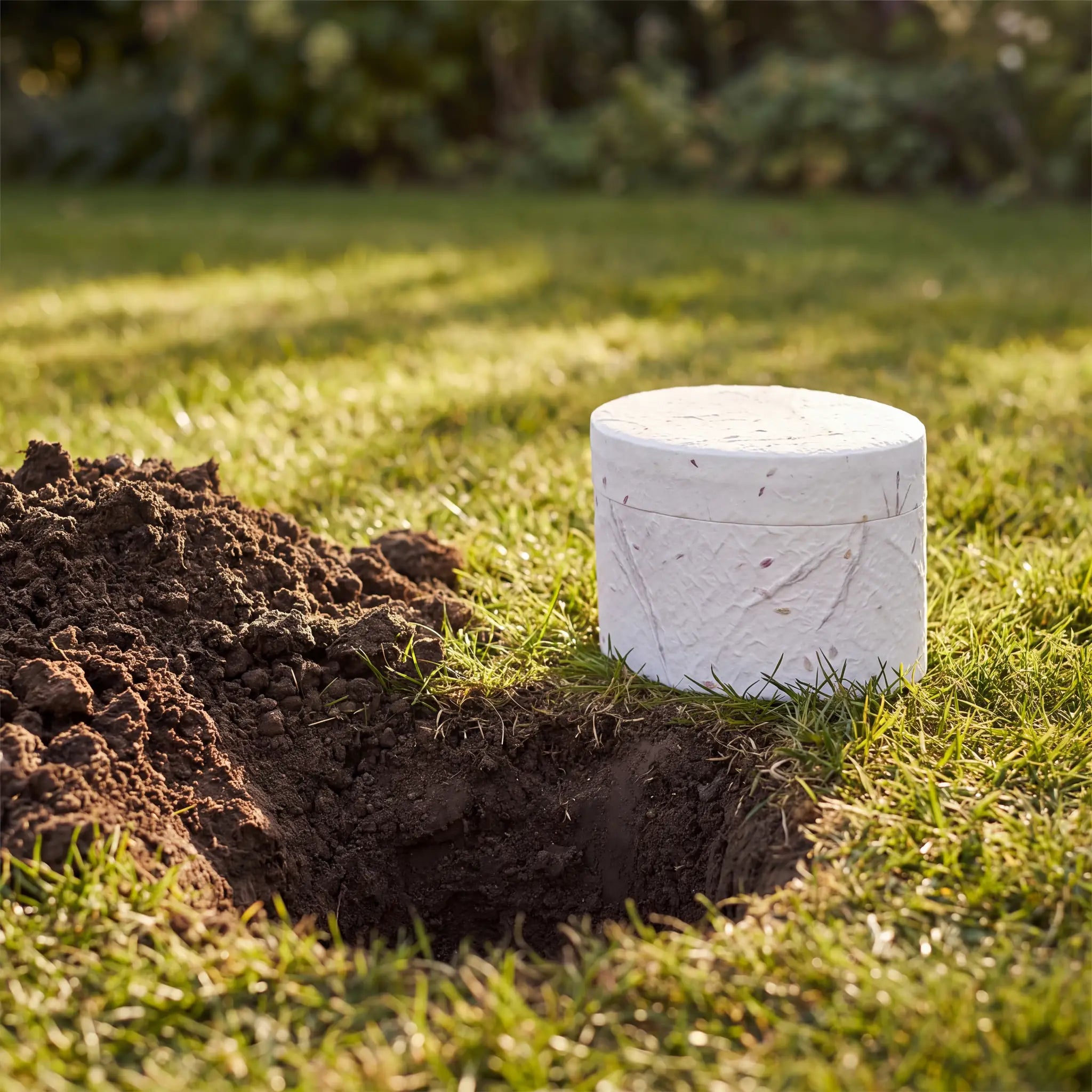 Purity Earthurn Biodegradable Urn for Ashes in White - Adult