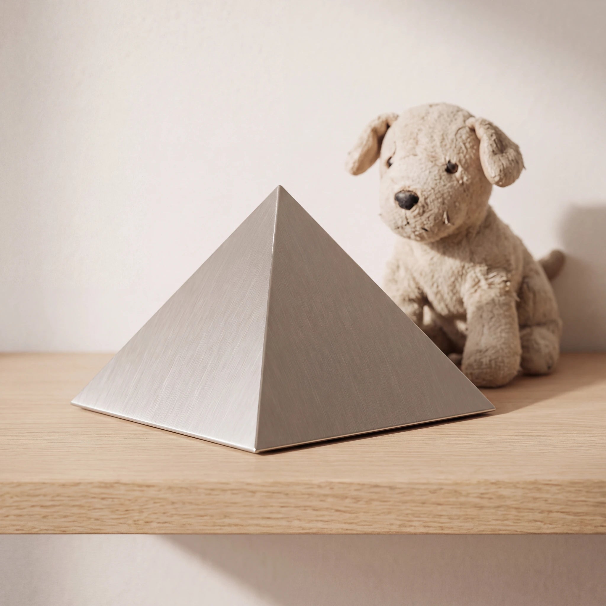 Pyramid-Pet-Urn-for-Ashes-in-Stainless-Steel-pet_soft_toy_shelf