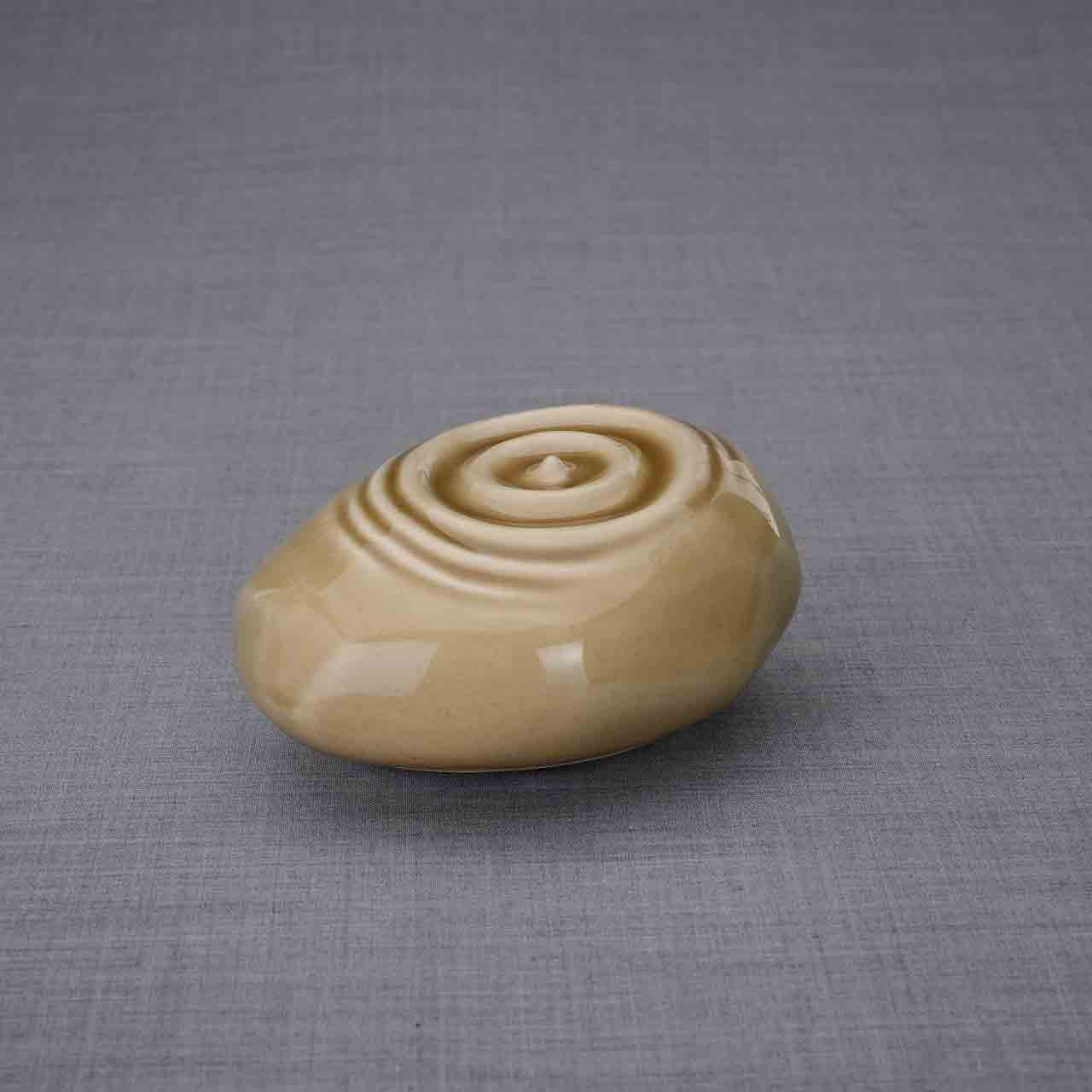 Resonance Ashes Keepsake Urn in Beige Dark Background