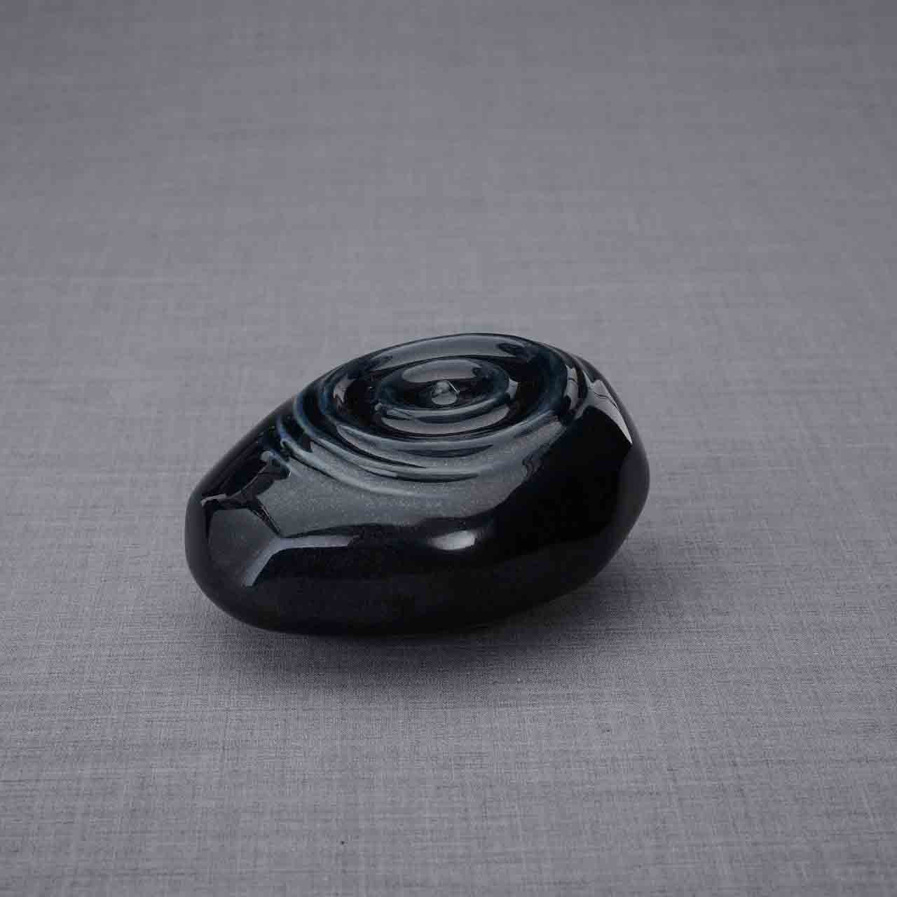 Resonance Ashes Keepsake Urn in Glossy Black Dark Background