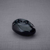 Ripples Small Urn for Ashes in Glossy Black
