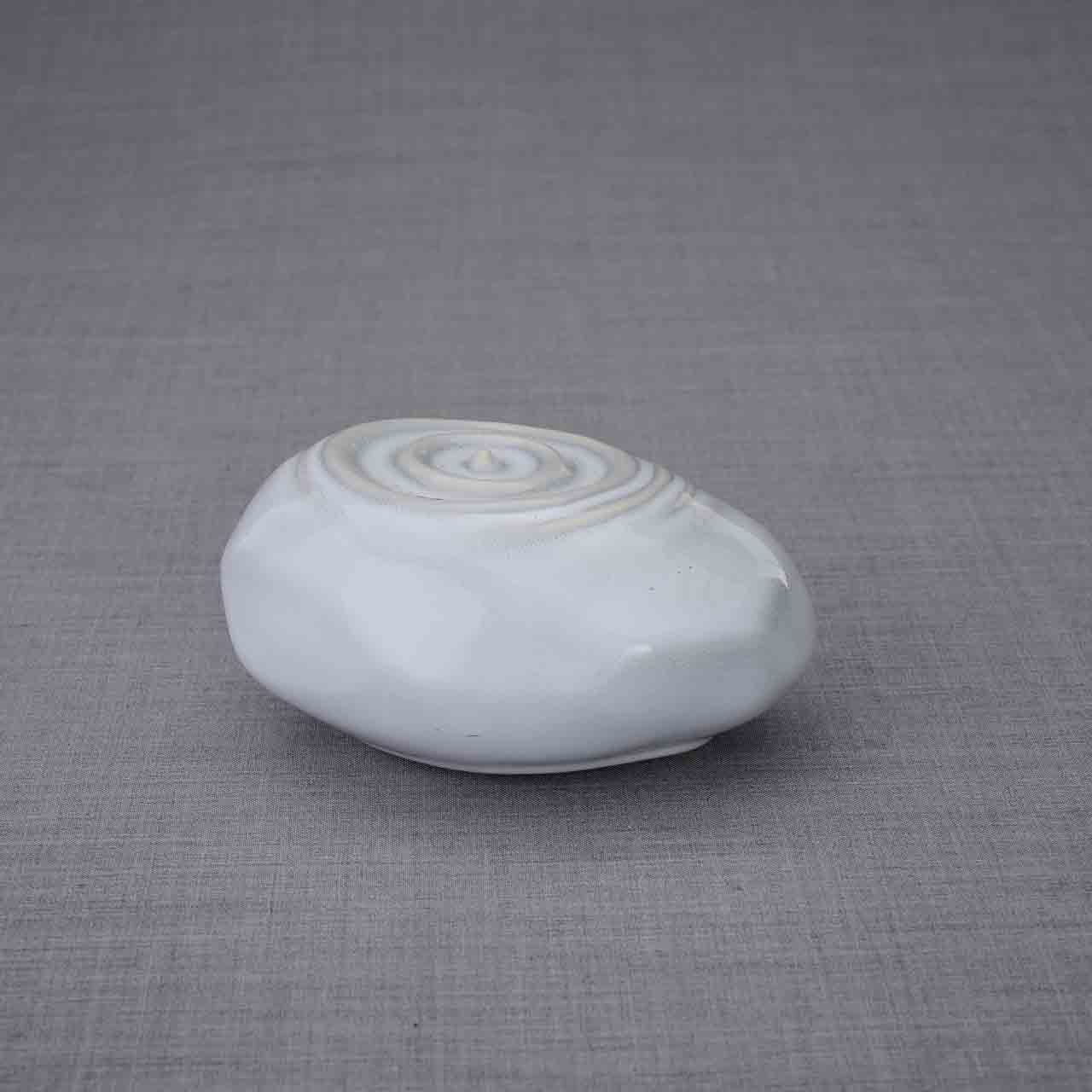 Resonance Ashes Keepsake Urn in Grey Turned Right Dark Background