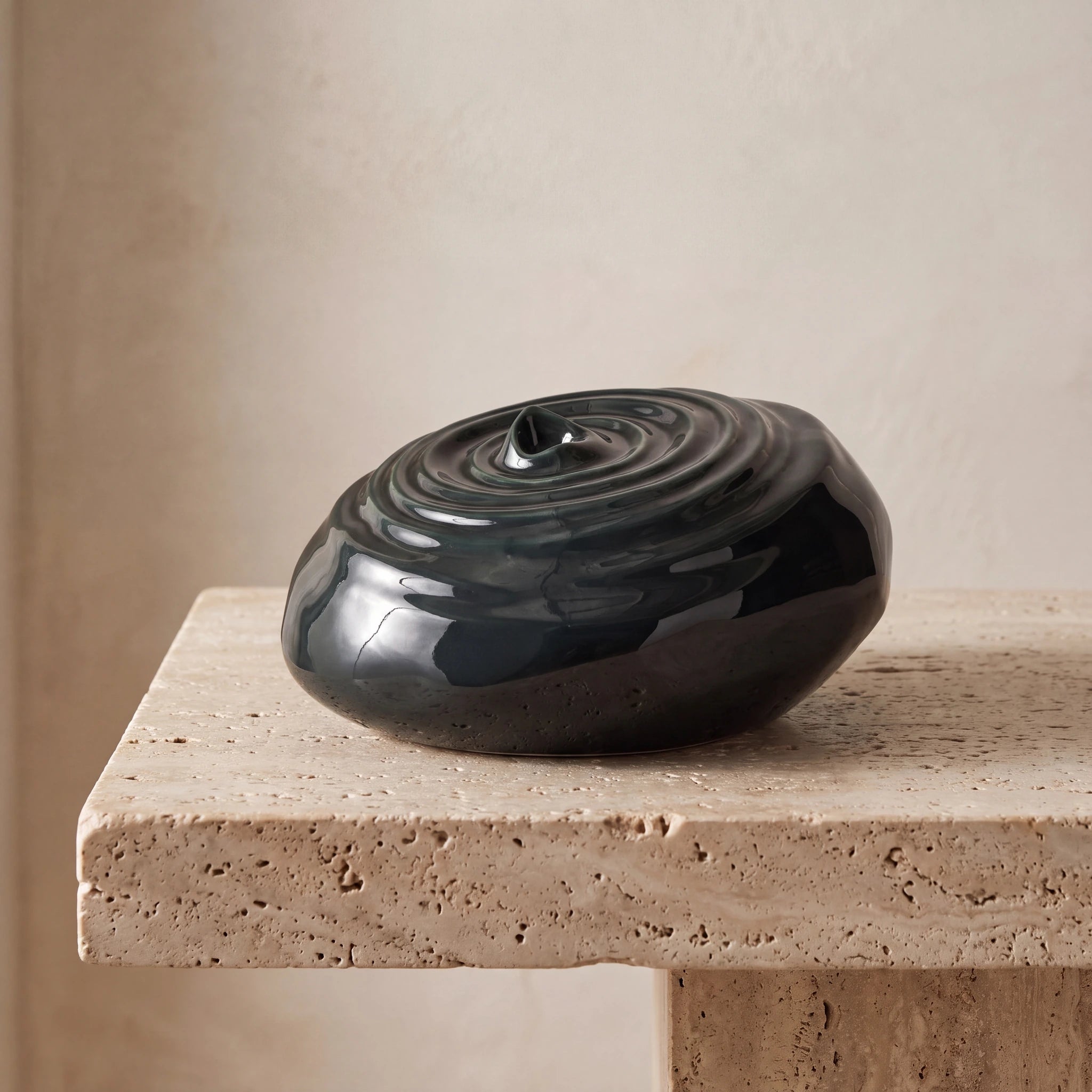 Ripples Adult Cremation Urn for Ashes in Oxide Green