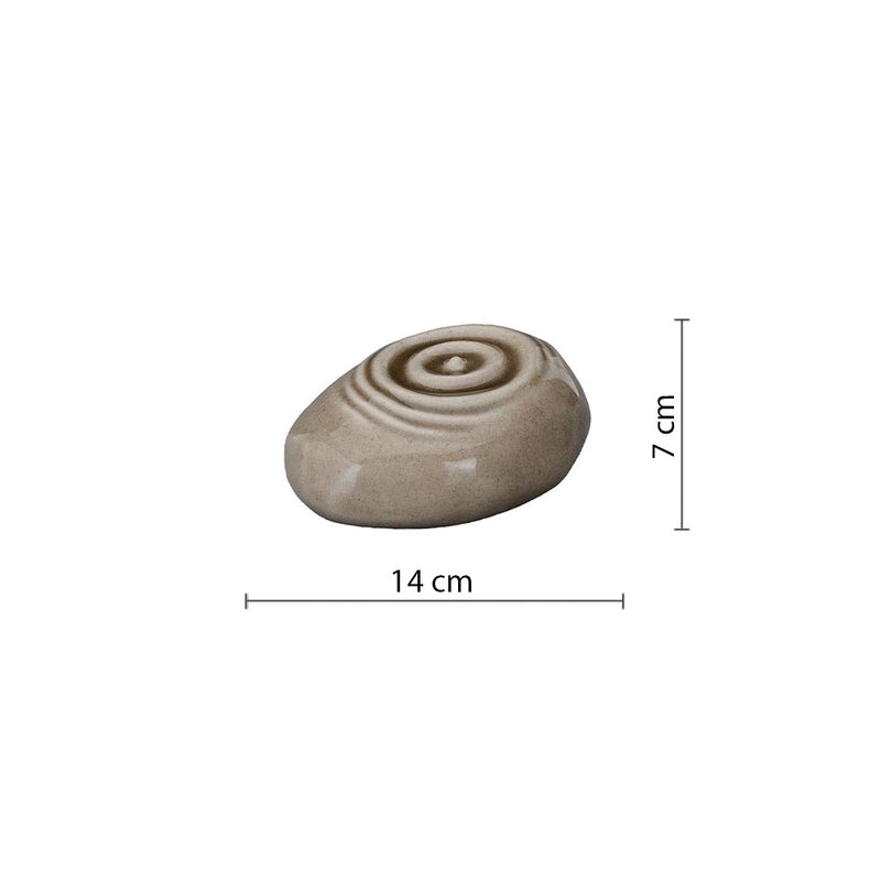Ripples Small Urn for Ashes in Dark Beige