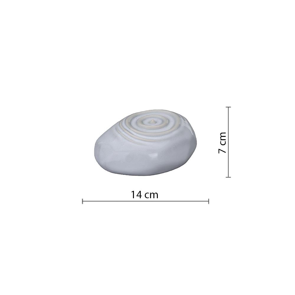 Ripples Ashes Keepsake Urn in Grey Dimensions