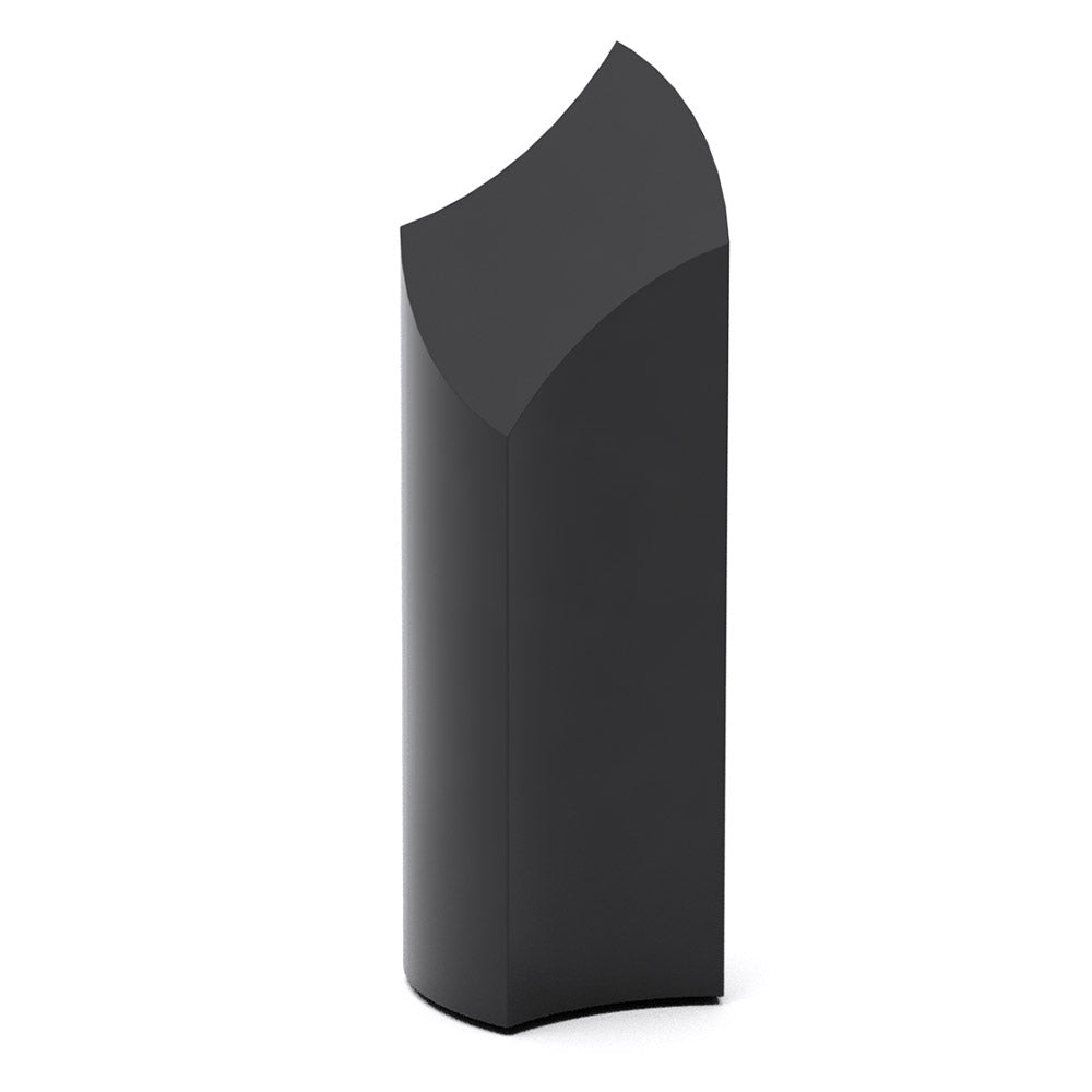 Rise Companion Urns for Two Adults in Matte Black Stainless Steel