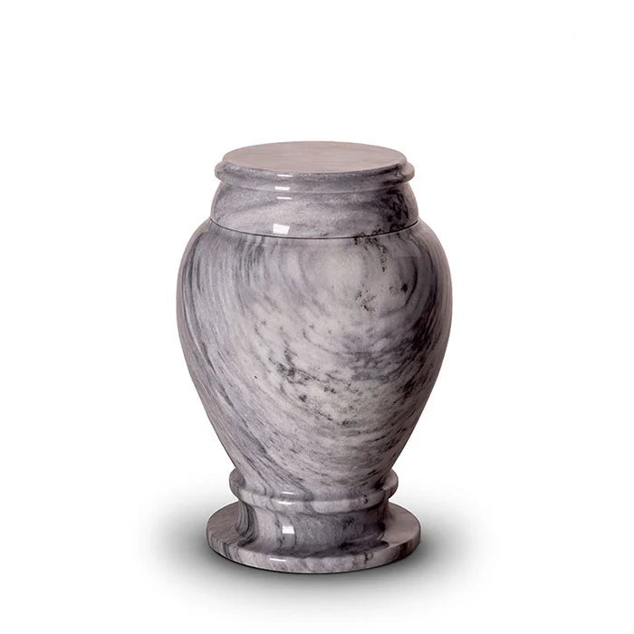 Grey Marble Pet Urn for Ashes