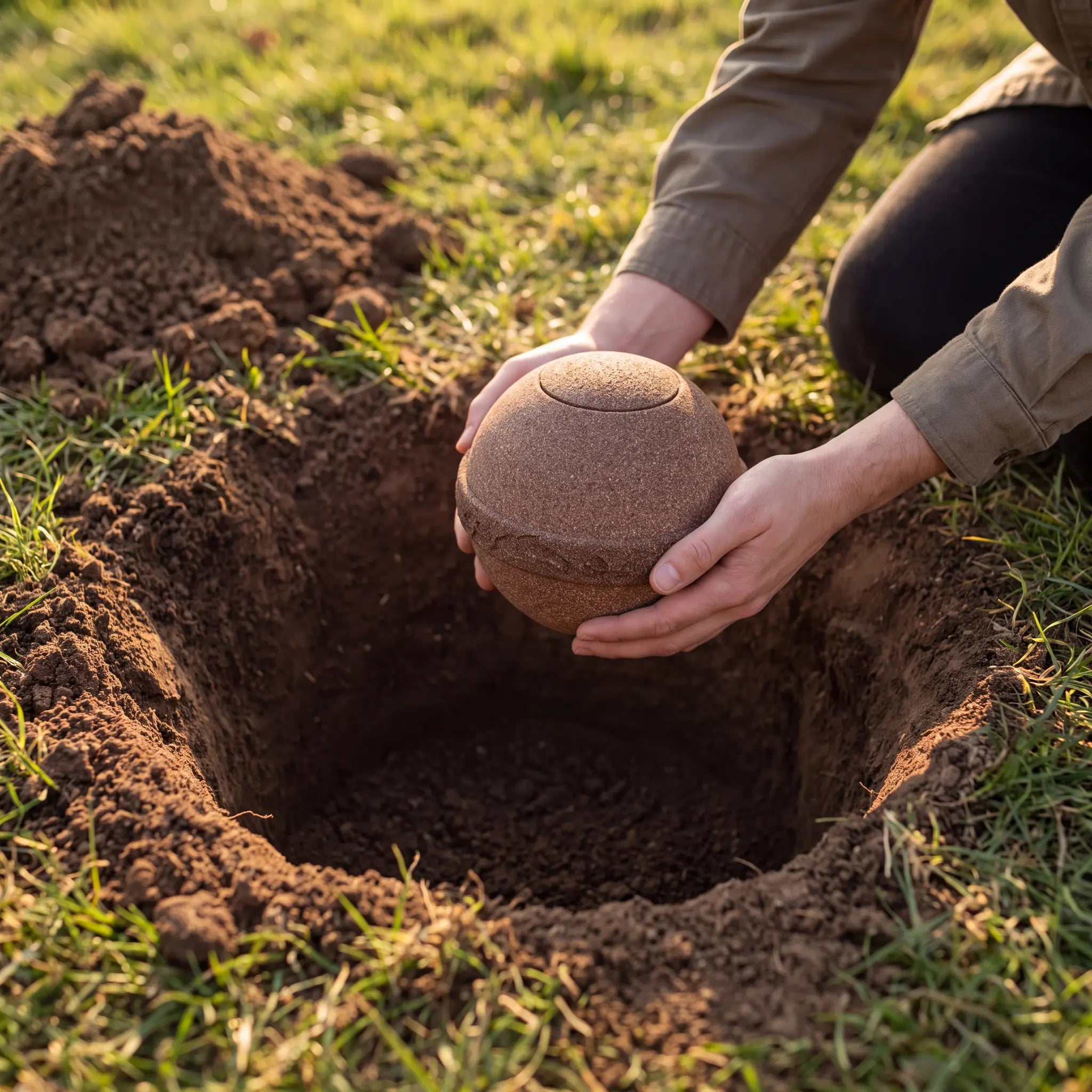 Samsara Biodegradable Urn for Ashes – Small