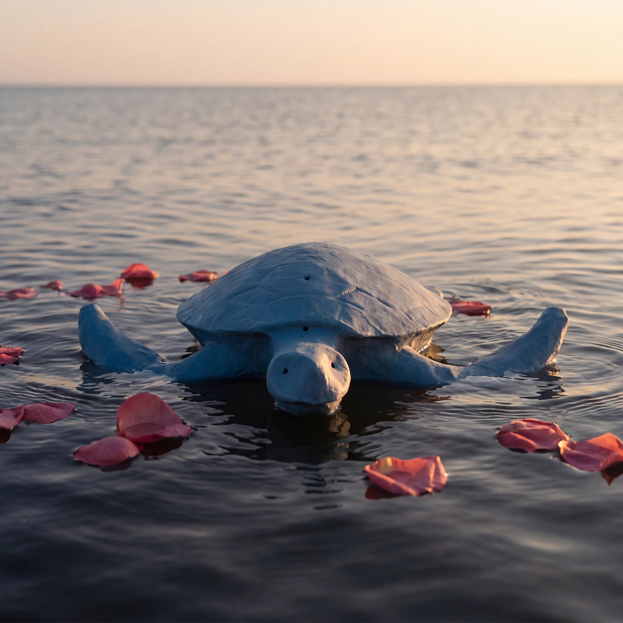 Sea Turtle Biodegradable Water Urn for Ashes in Surf - Adult