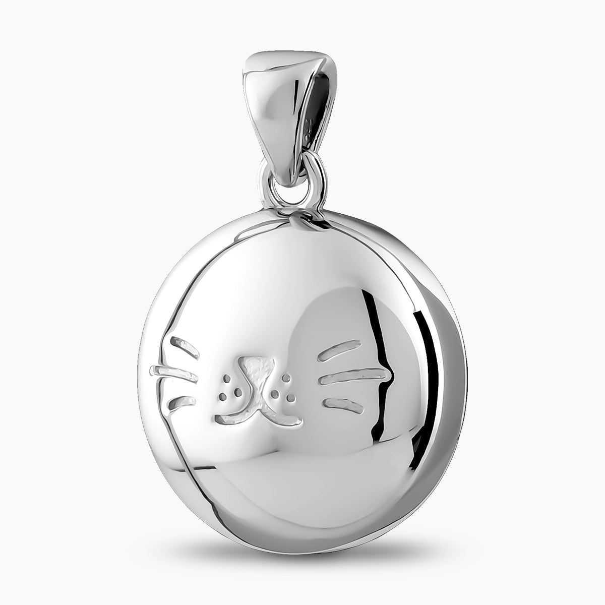 Self fill Cat Face Pet Memorial Ashes Pendant