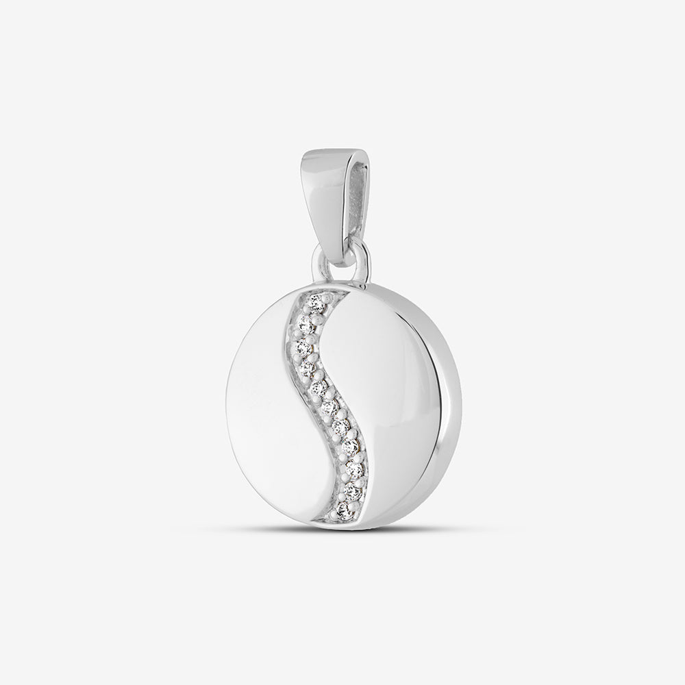 Self fill Flow Memorial Ashes Pendant in Sterling Silver