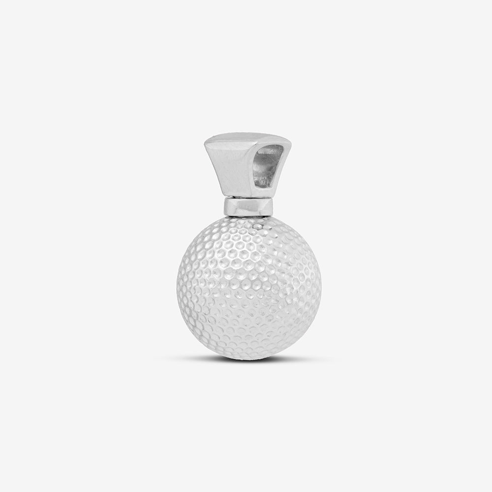 Self fill Golf Ball Memorial Ashes Pendant in Sterling Silver