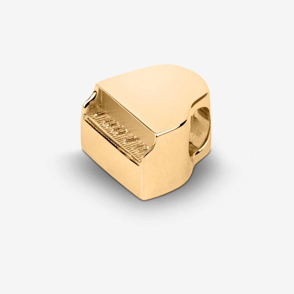 Self fill Grand Piano Memorial Ashes Pendant in Gold