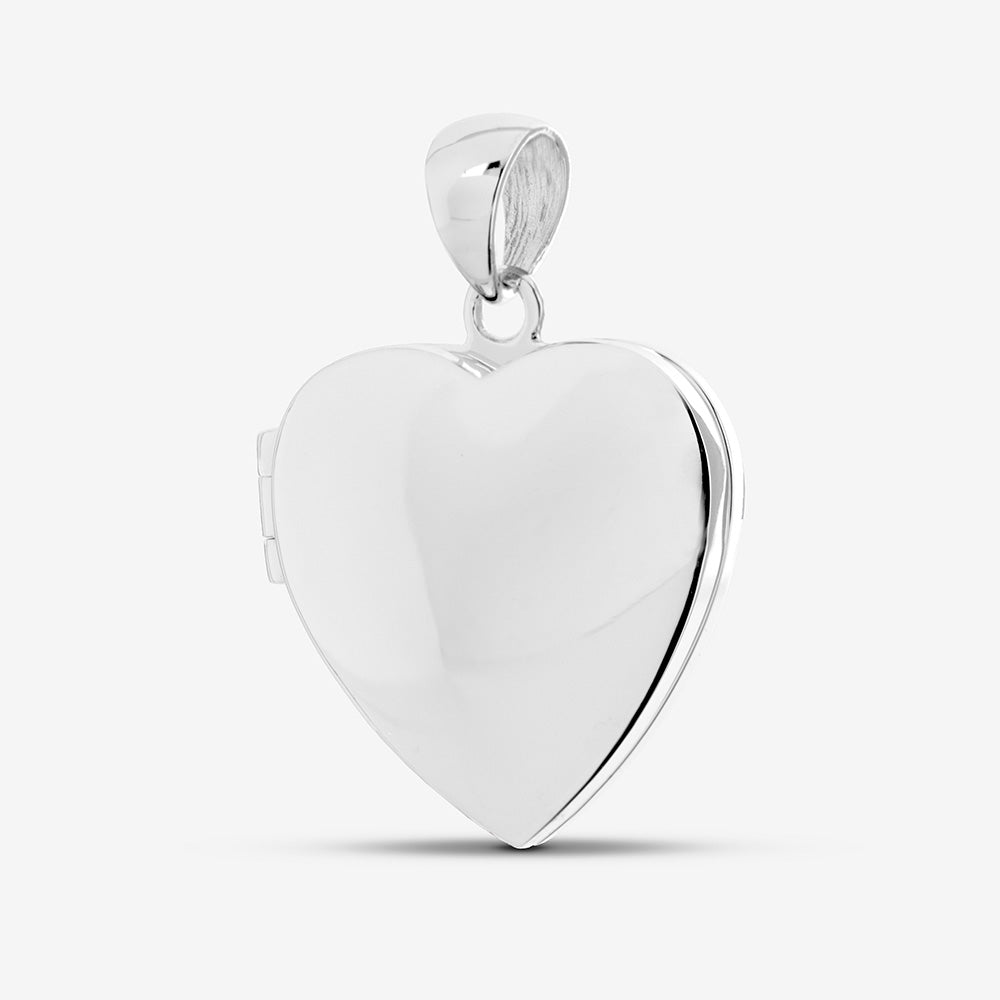 Self fill Heart Locket Memorial Ashes Pendant in Sterling Silver