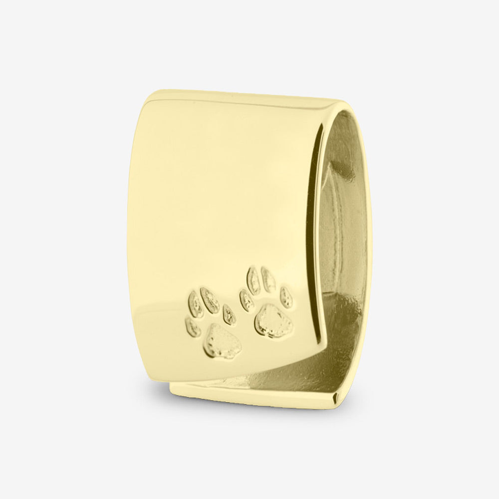 Self fill Little Paws Memorial Ashes Pendant in Gold