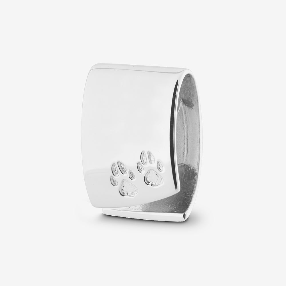Self fill Little Paws Memorial Ashes Pendant in Sterling Silver