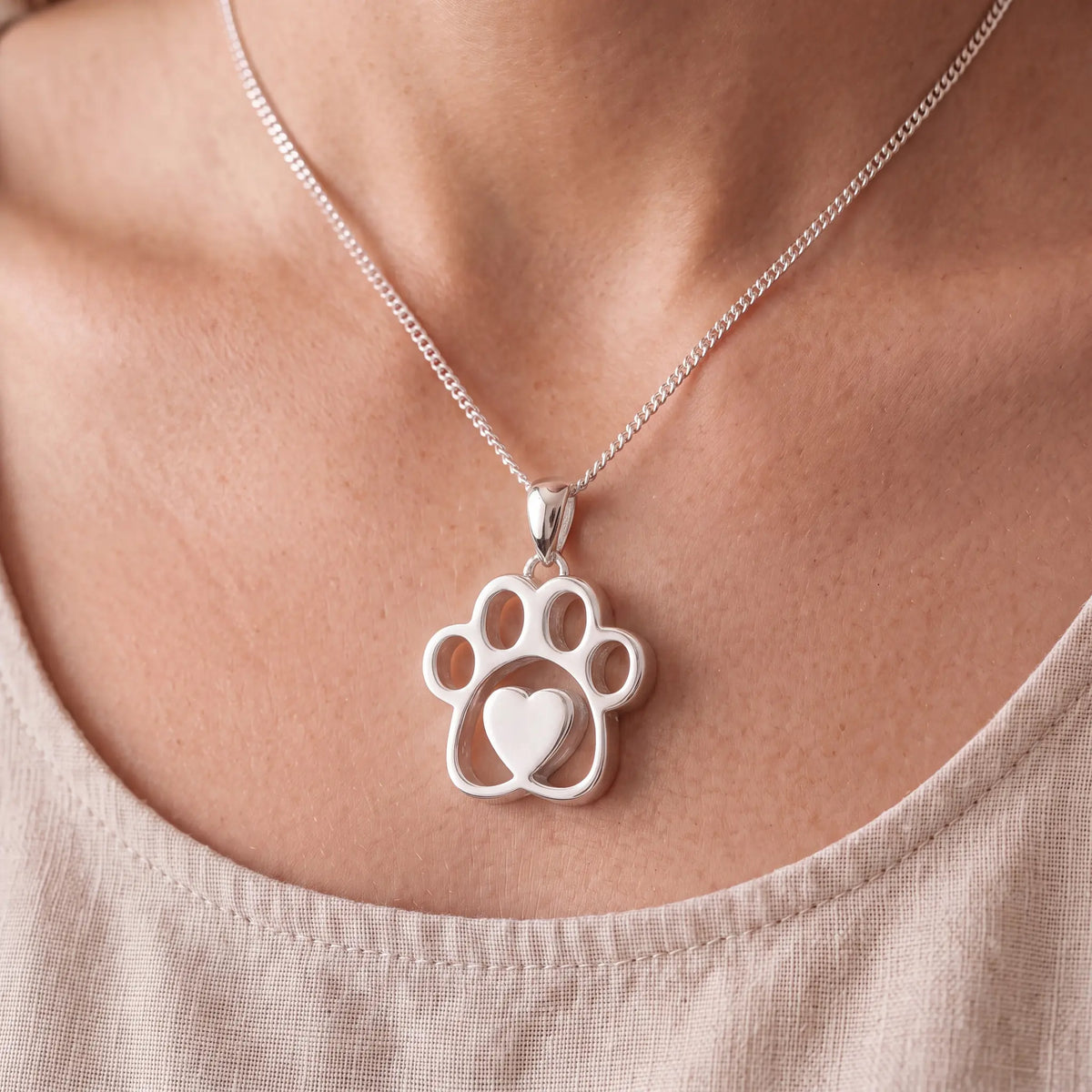 Self-fill-Pawprint-Heart-Pet-Memorial-Ashes-Pendant-Worn