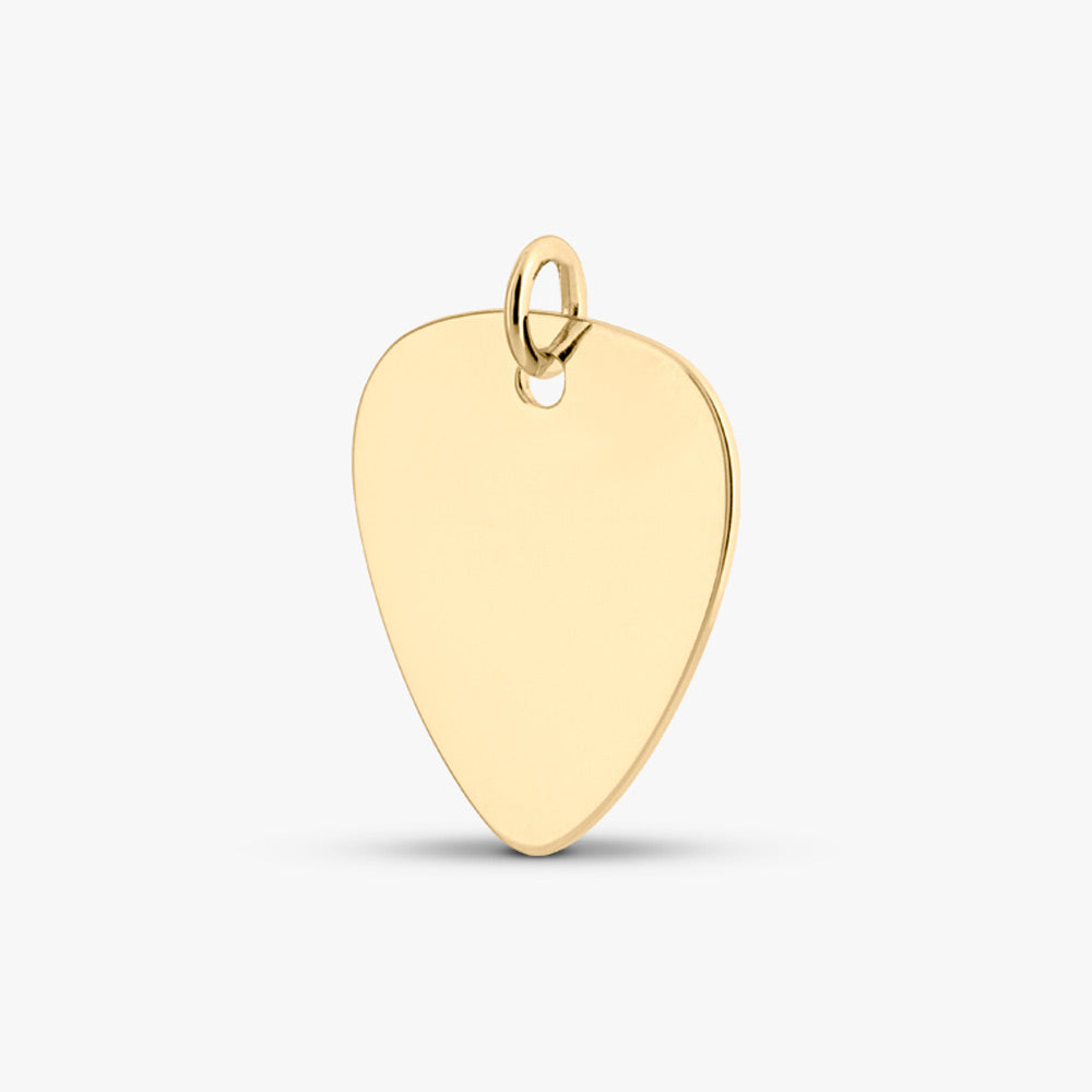 Self fill Plectrum Memorial Ashes Pendant in Gold