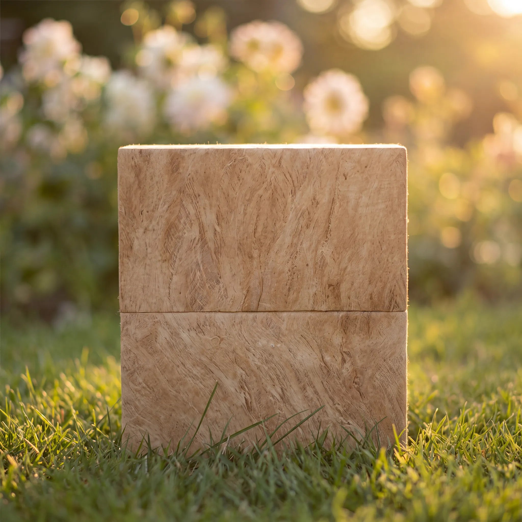 Simplicity Earthurn Biodegradable Urn for Ashes in Wood-Grain - Adult