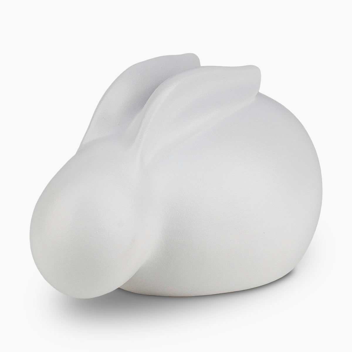 Sleeping Rabbit Pet Urn for Ashes in White