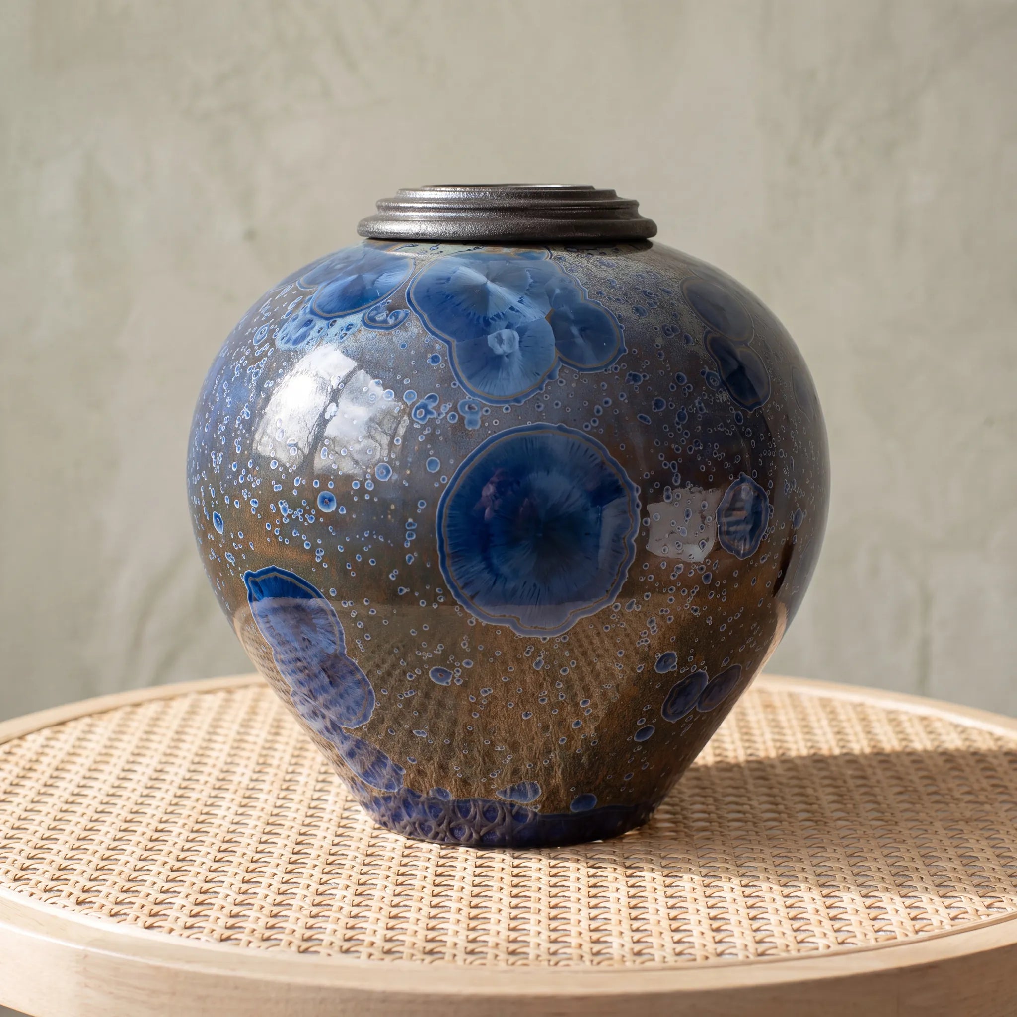 Sodalite Adult Cremation Urn for Ashes